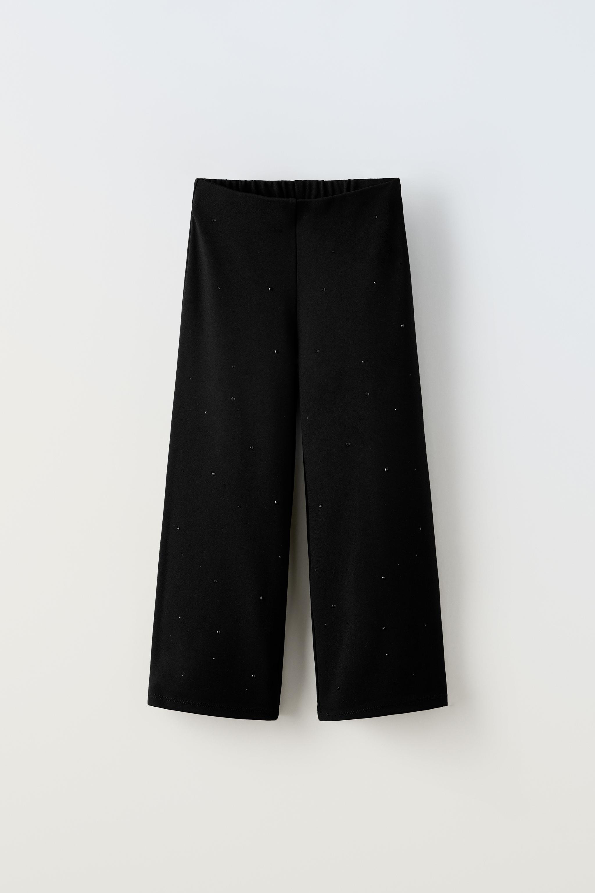 Zara black crochet hem pants, Women's Fashion, Bottoms, Other