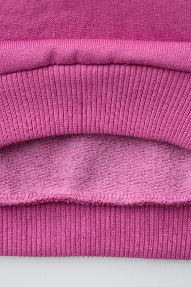 PRINTED SWEATSHIRT - Dark pink by Zara - Image 3