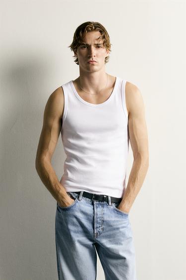 3-PACK OF BASIC TANK TOPS - White by Zara