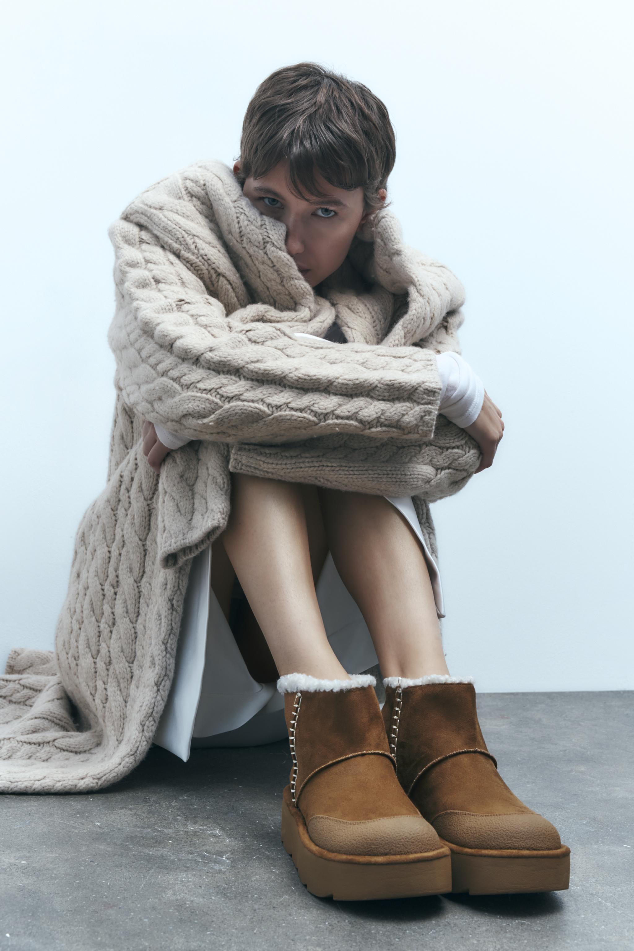 Zara on sale ugg boots