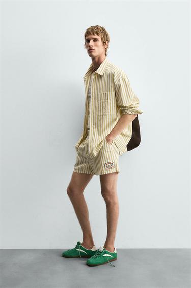 STRIPED SHIRT WITH POCKET - Printed by Zara - Image 3