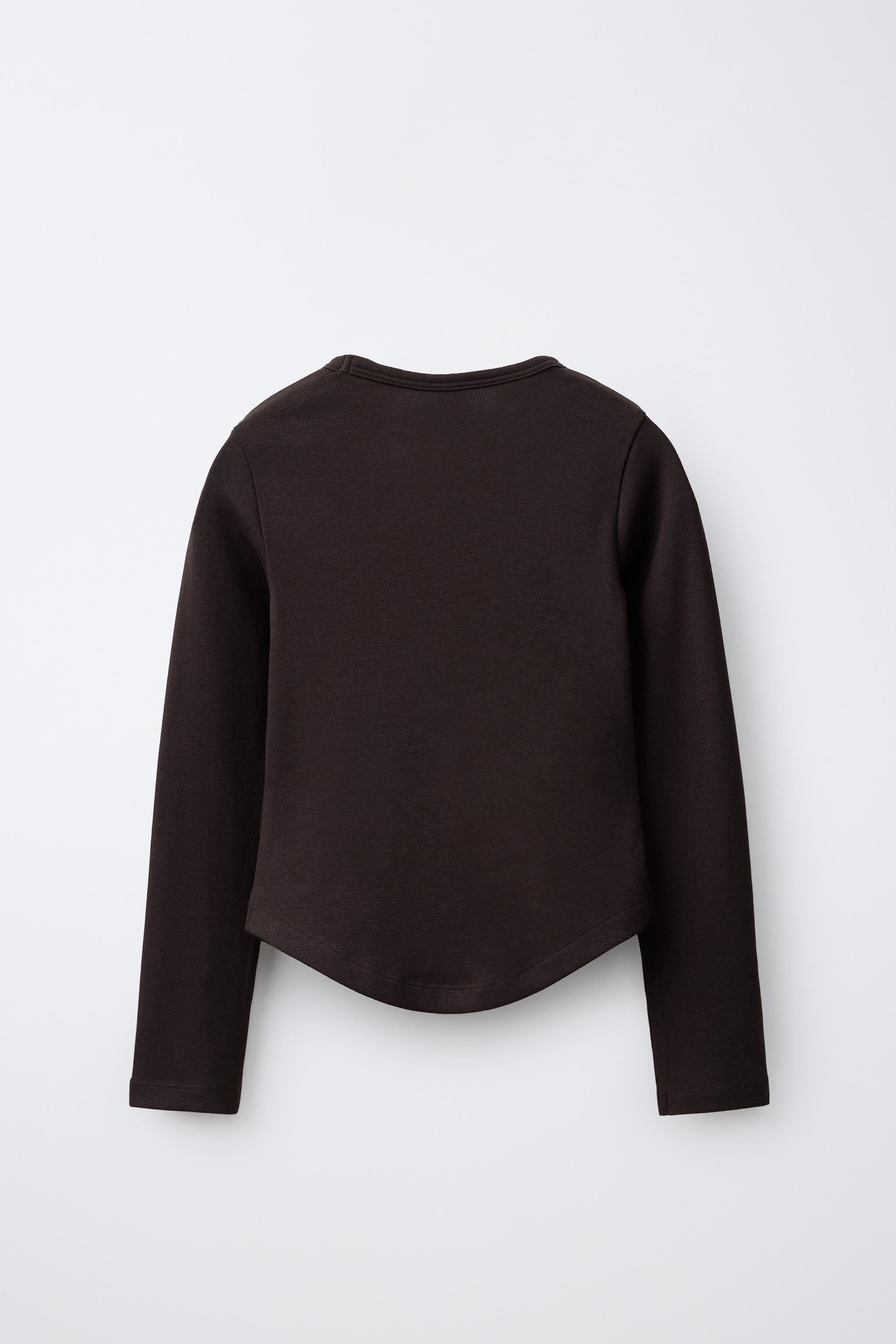 SOLID MODAL T-SHIRT — Brown