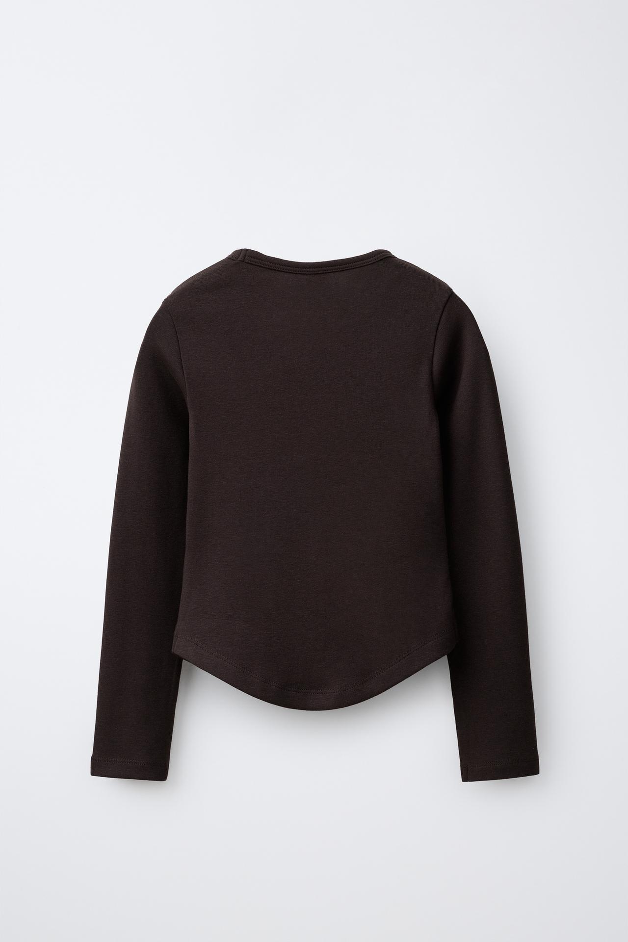 SOLID MODAL T-SHIRT — Brown