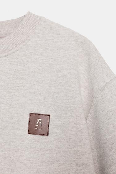 SWEAT ÉTIQUETTE AVANT - Beige de Zara - Image 5
