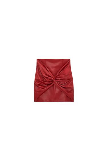 FALDA MINI EFECTO PIEL