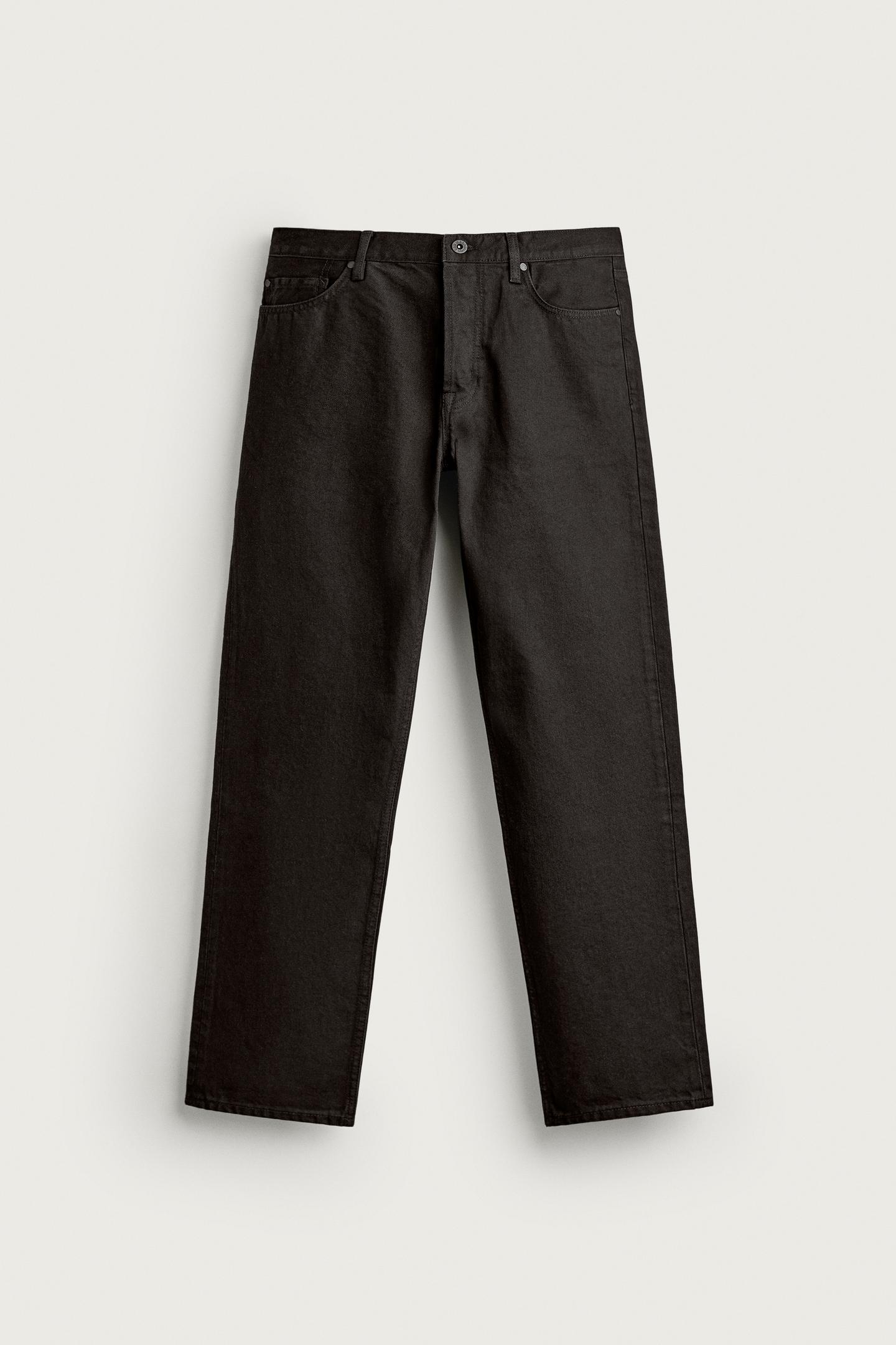 Мужские джинсы Zara Regular Fit, цвет: Шоколадный коричневый — фото 7