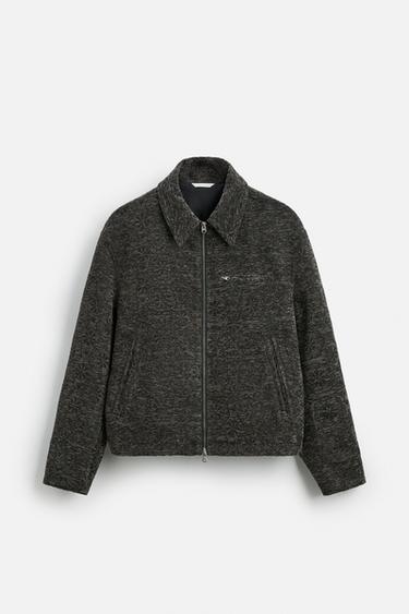 TEXTURED JACQUARD JACKET - Anthracite grey by Zara - Image 5