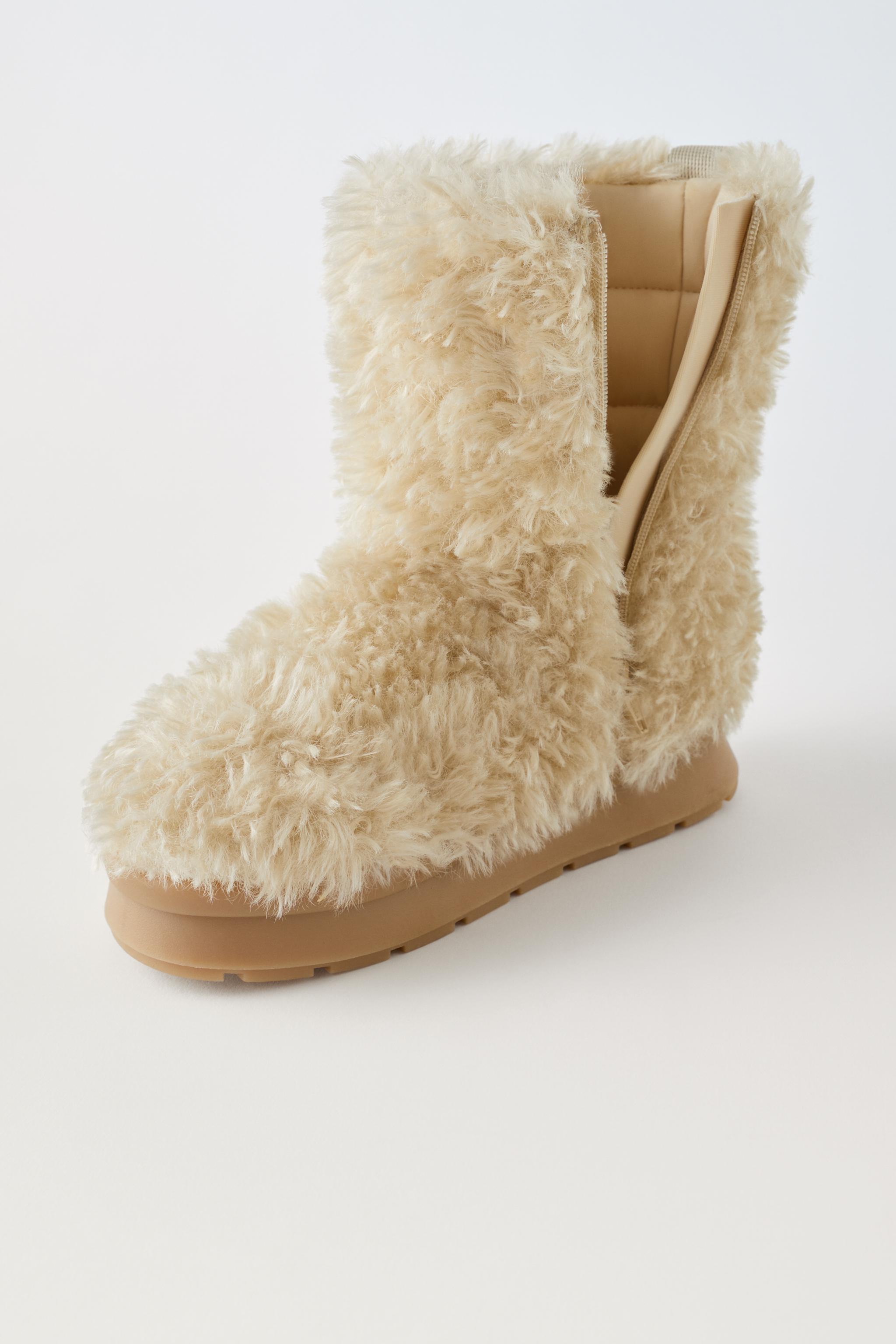 Shearling clearance fur boots