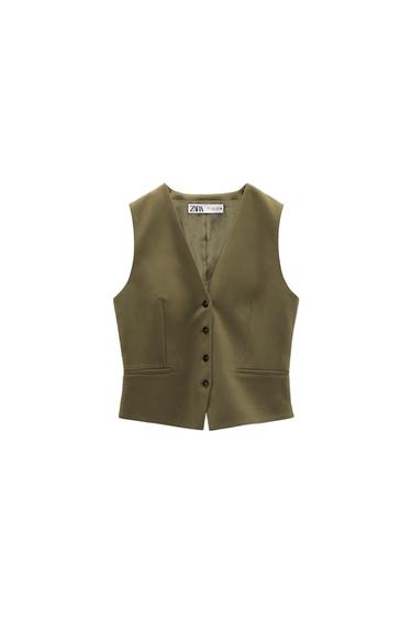 BUTTONED SHORT WAISTCOAT
