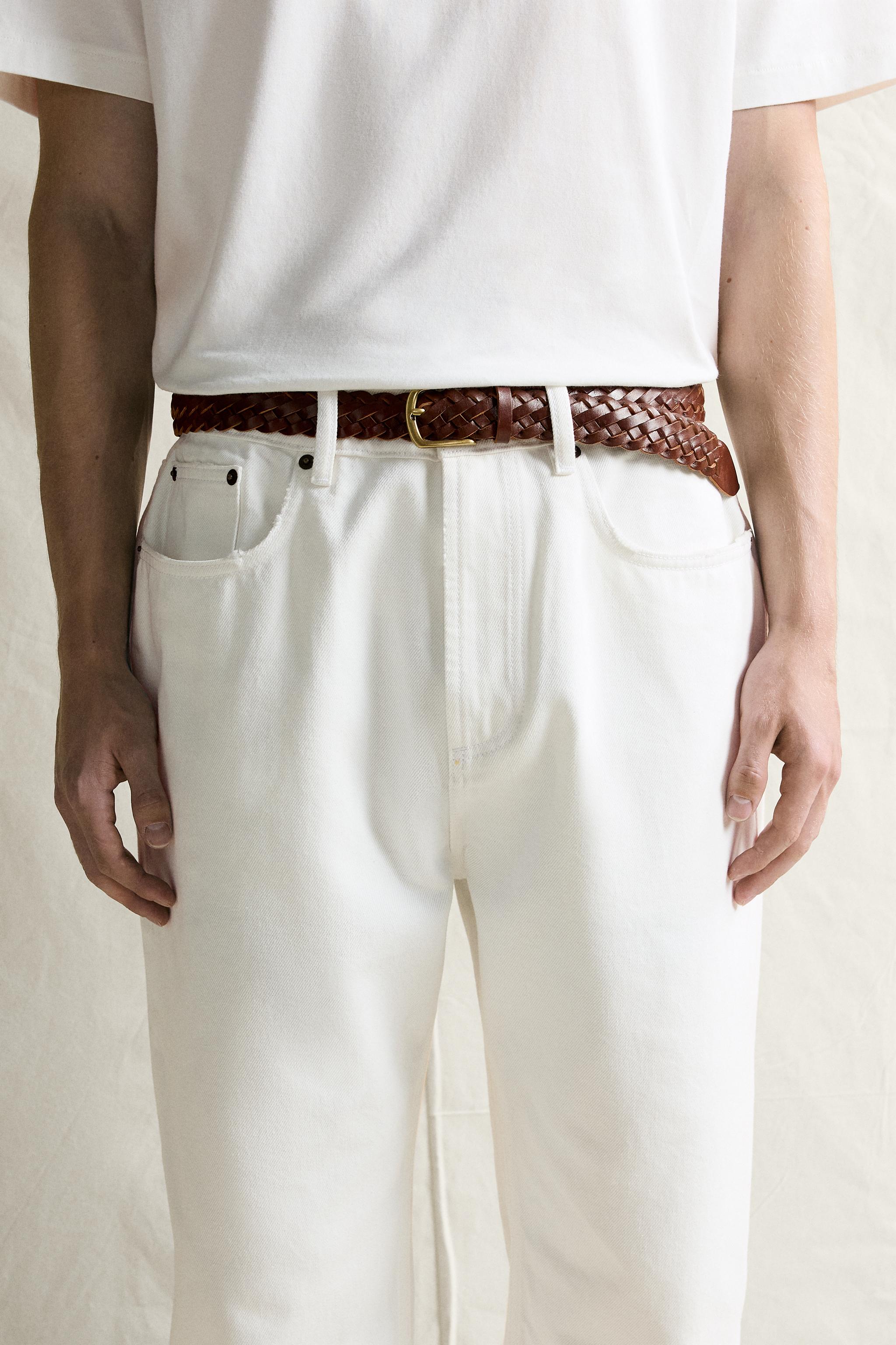 CEINTURE EN CUIR TRESSÉ