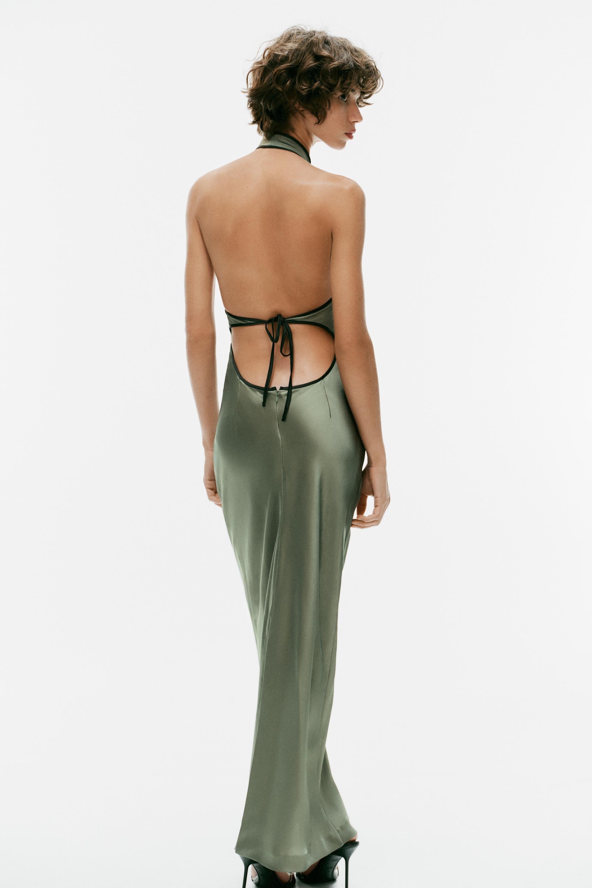 Женские платья Zara MIDI JACQUARD FROG FASTENING DRESS — фото 4