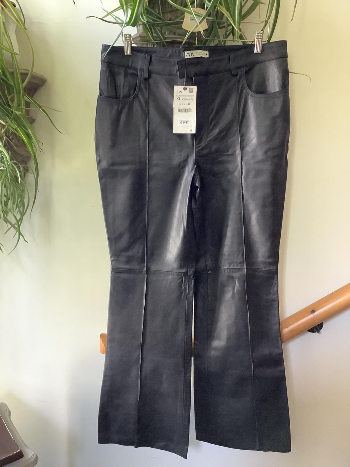 FLARED LEATHER TROUSERS - LIMITED EDITION