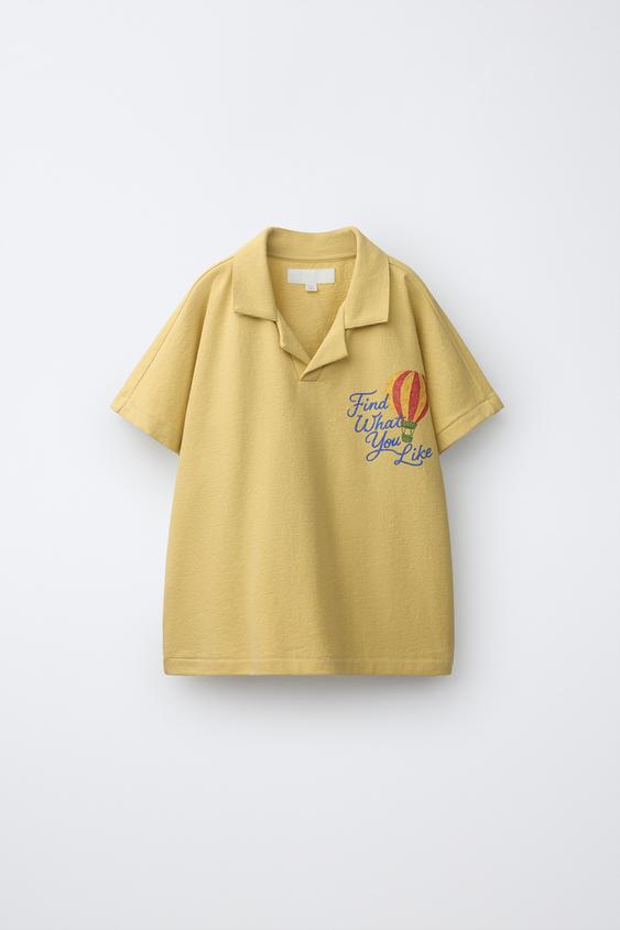 POLO ESTAMPADO - Amarillo de Zara - Imagen 0