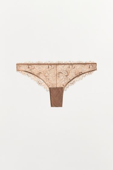 LACE PANTIES — Beige-pink 1