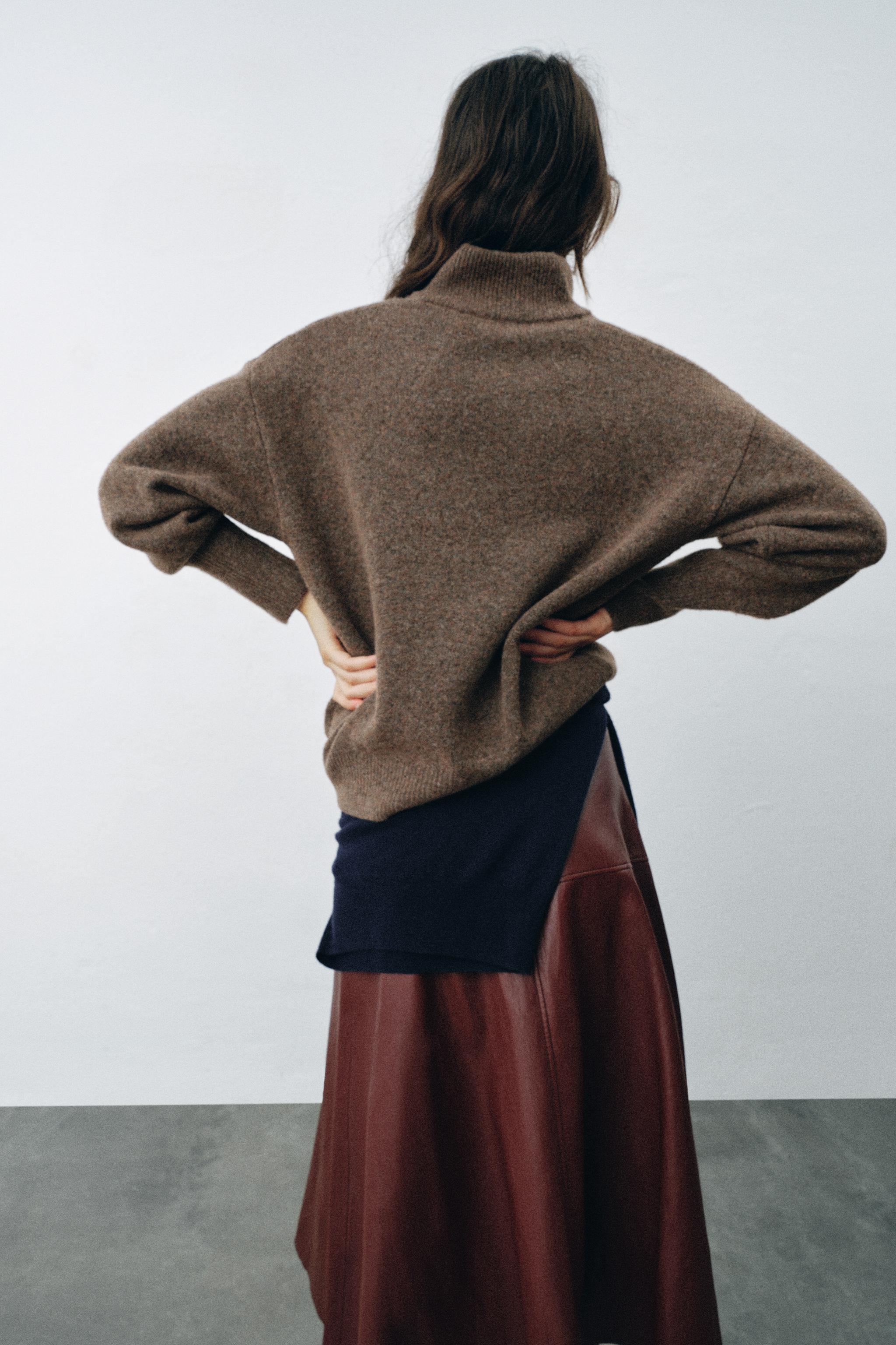 PULL AVEC LAINE EFFET DOUBLE