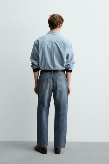 JEAN RELAXED STRAIGHT FIT AARON LEVINE X ZARA - Bleu moyen de Zara - Image 2
