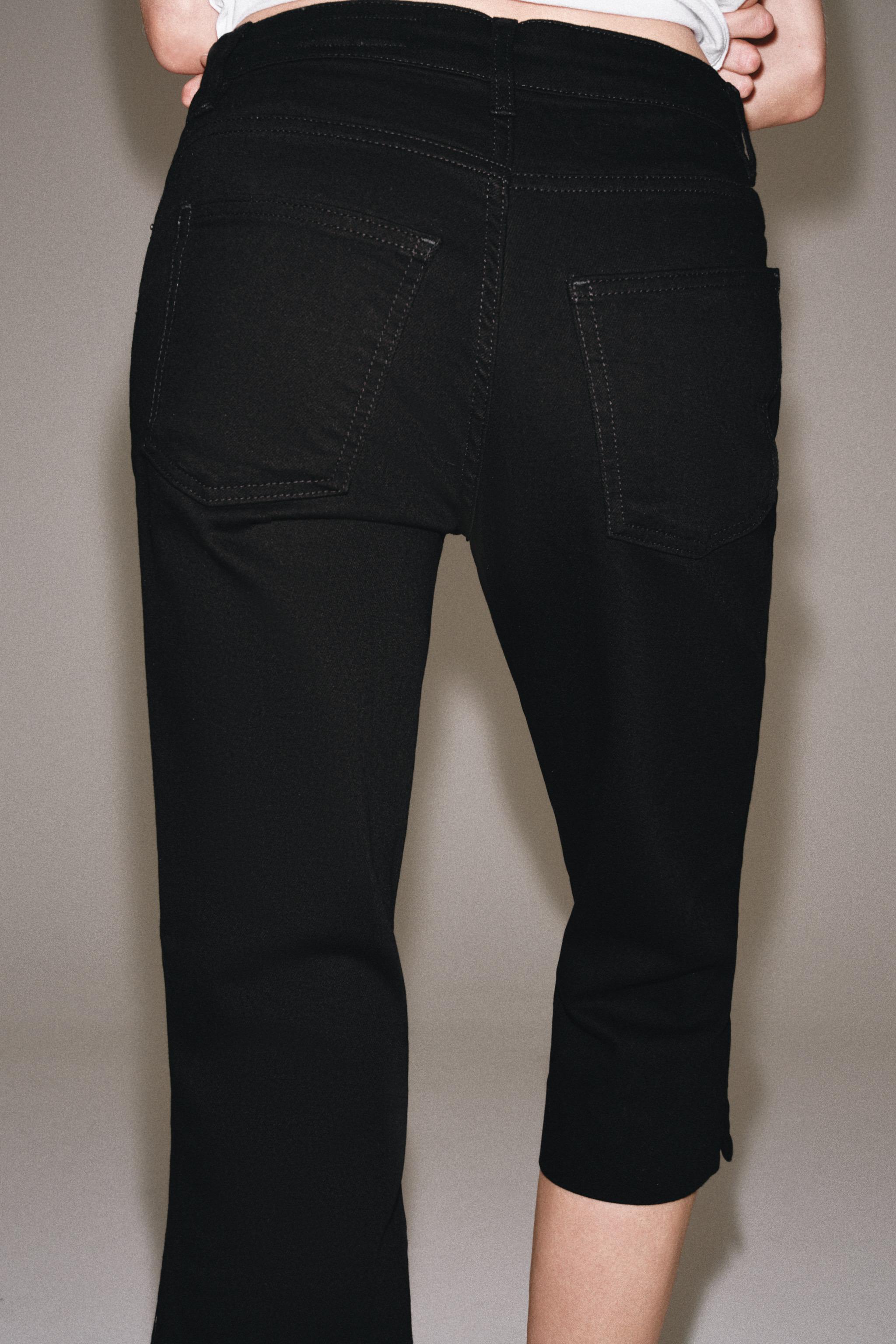 Женские джинсы Zara ZW COLLECTION MID-RISE CAPRI JEANS — фото 3