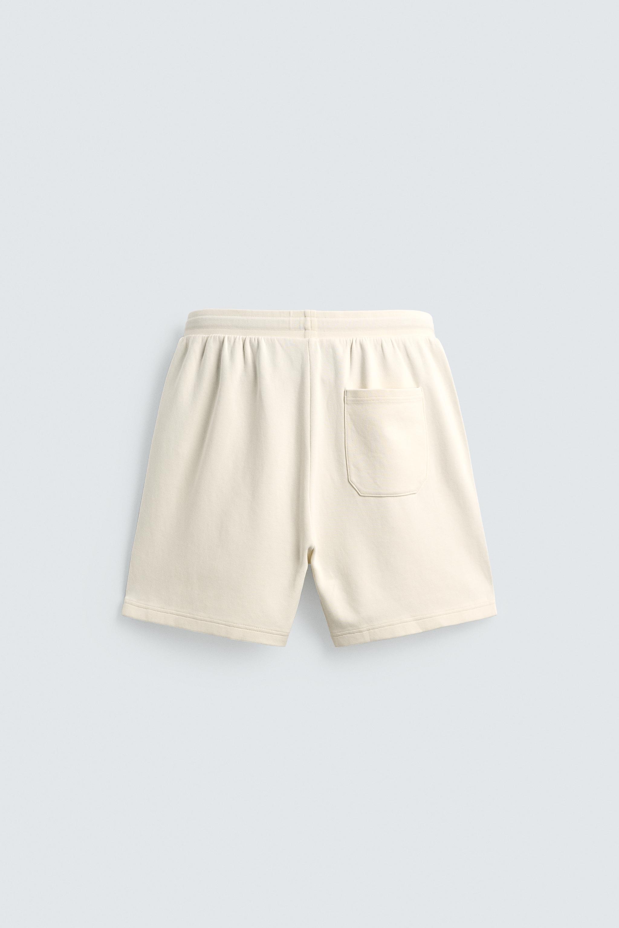 BERMUDA JOGGING BANDES CONTRASTÉES