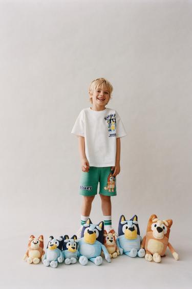 T-SHIRT IMPRIMÉ BLUEY © LUDO STUDIO - Blanc cassé de Zara - Image 4