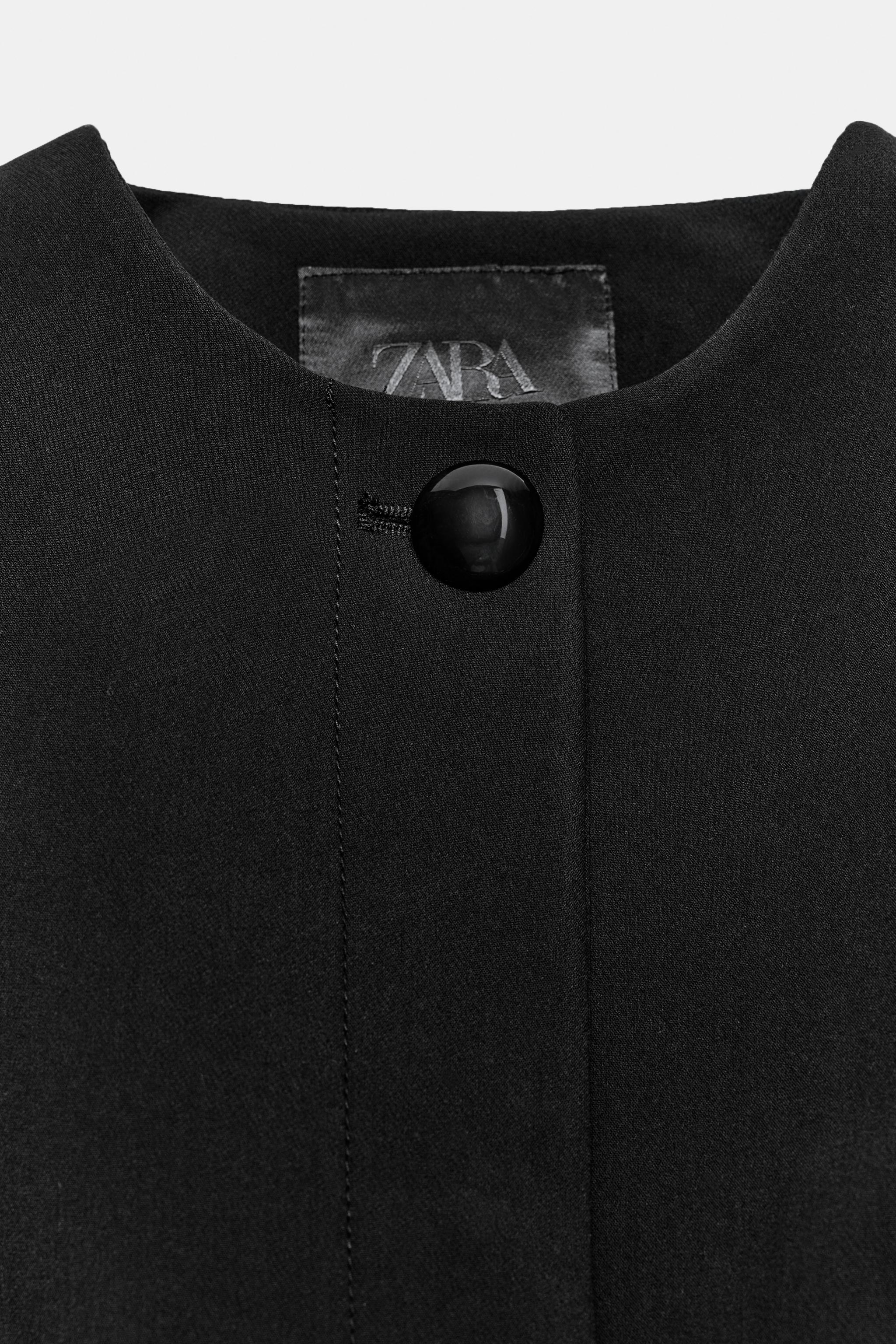 ZW COLLECTION クロップドブレザー - ブラック | ZARA Japan / 日本
