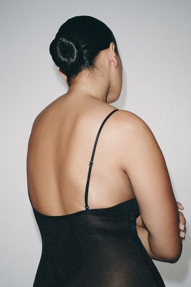 SHORTS BODYSUIT WITH POLYAMIDE - Black by Zara - Image 3