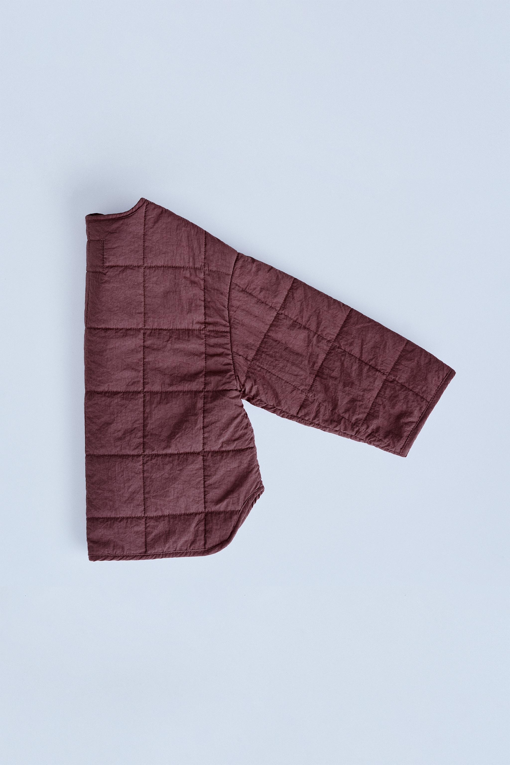 TIMELESZ - GARMENT-DYED PUFFER JACKET - Burgundy | ZARA