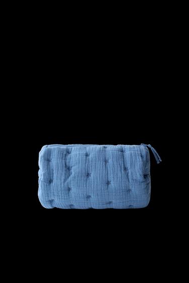Zara TEXTURED POUCH - Blue
