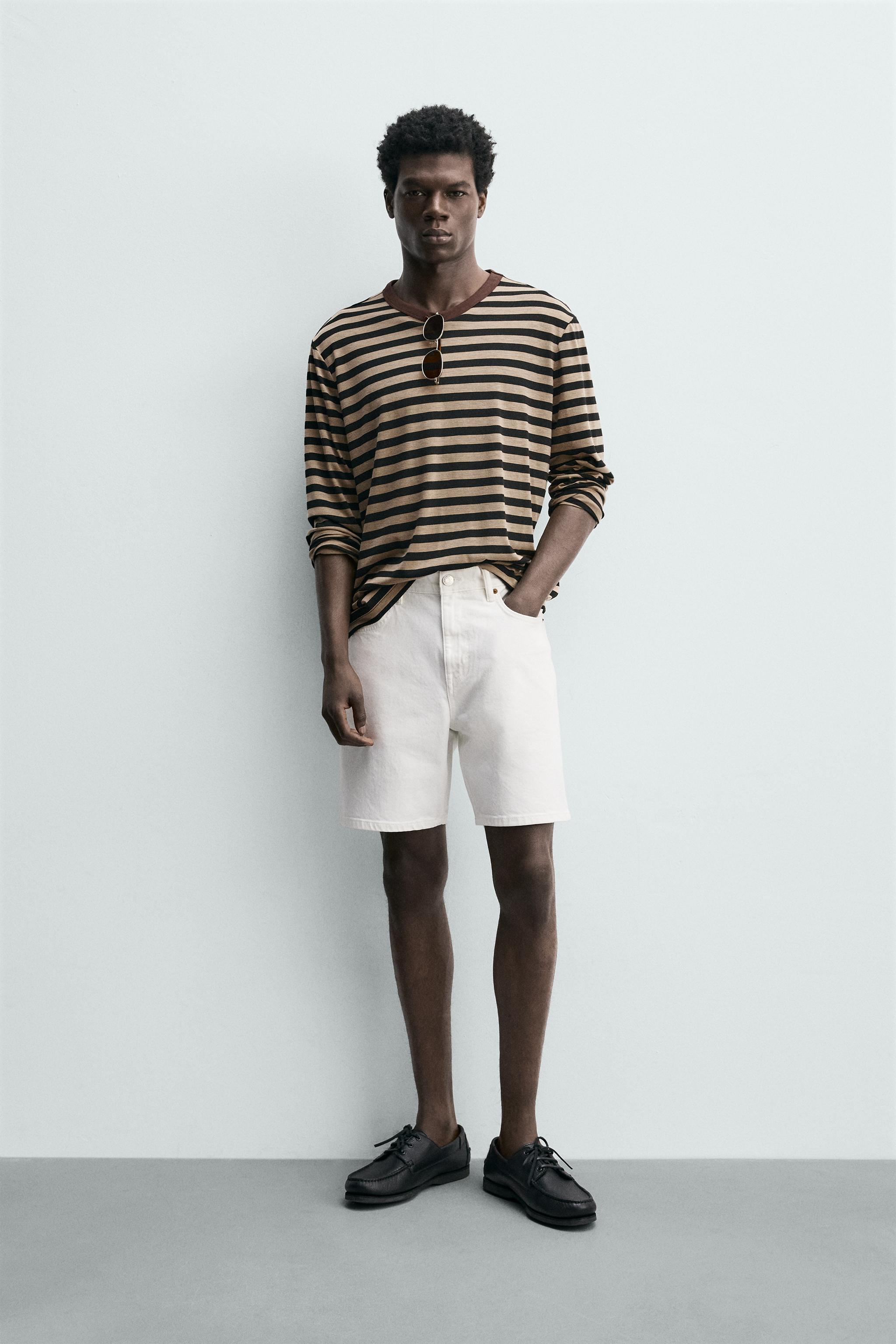 Zara REGULAR FIT DENIM BERMUDA