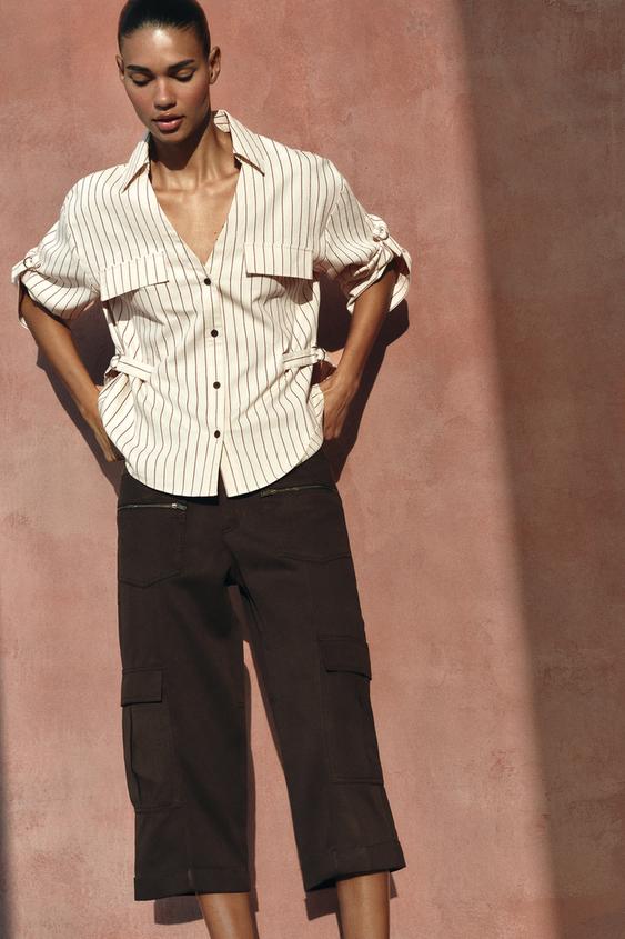 STRIPED SAFARI SHIRT