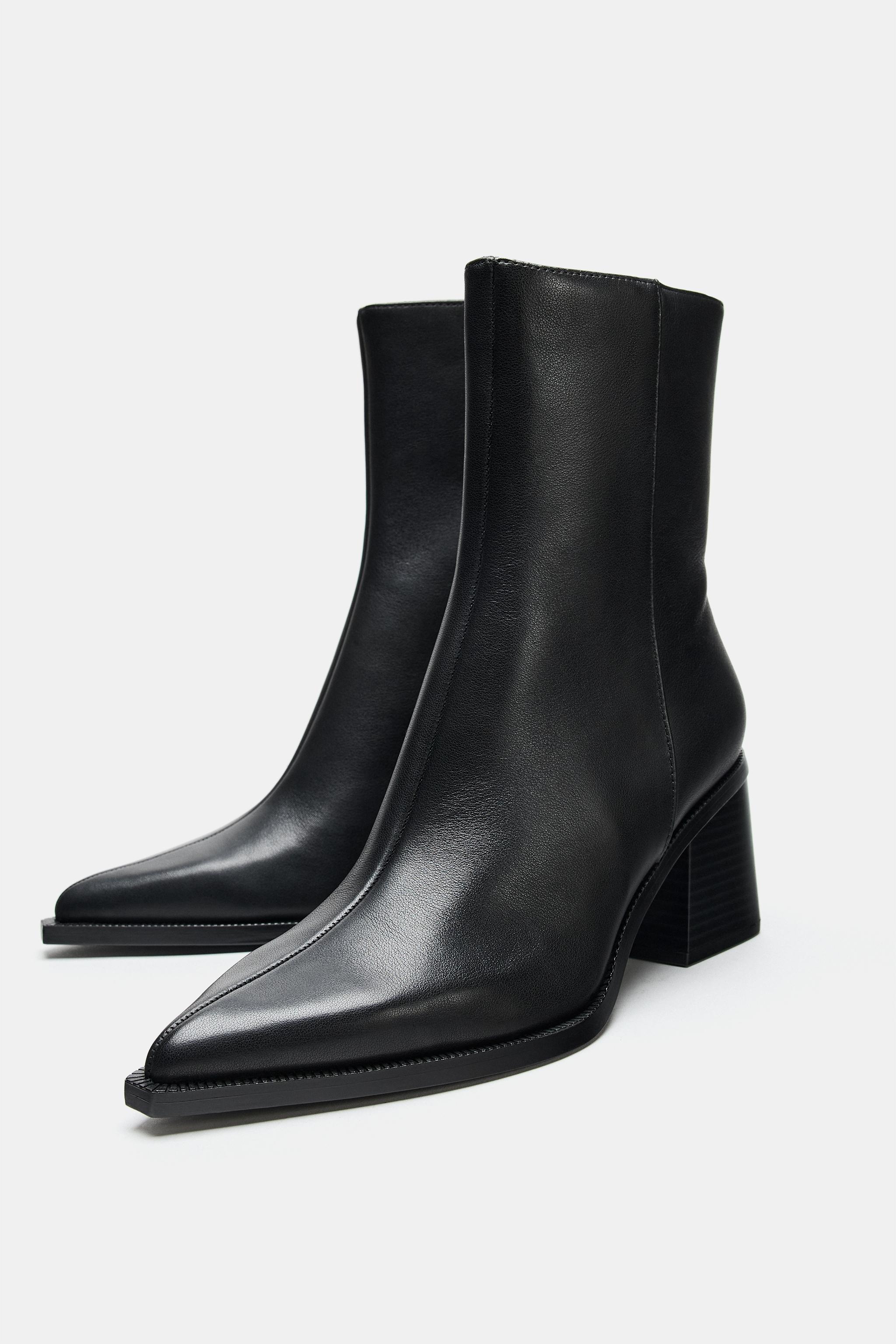 BOTTINES TALONS CUIR