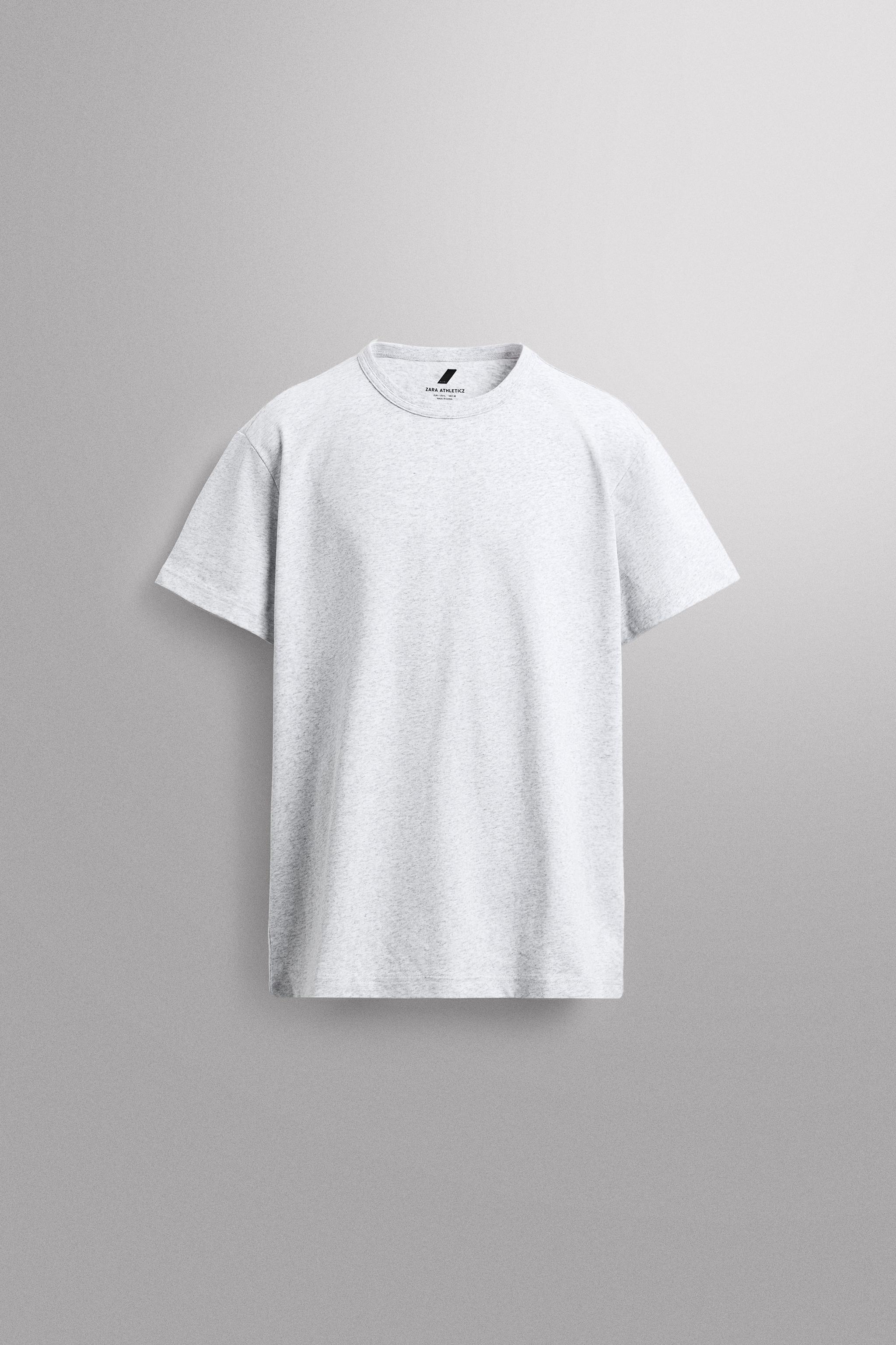 RELAXED FIT HEAVYWEIGHT T-SHIRT — Gray marl
