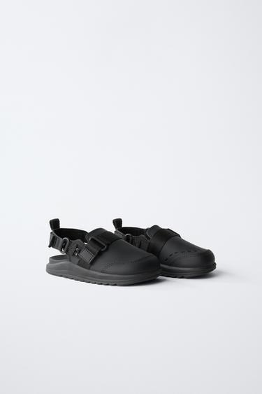 RUBBERISED CLOGS - Black by Zara - Image 1