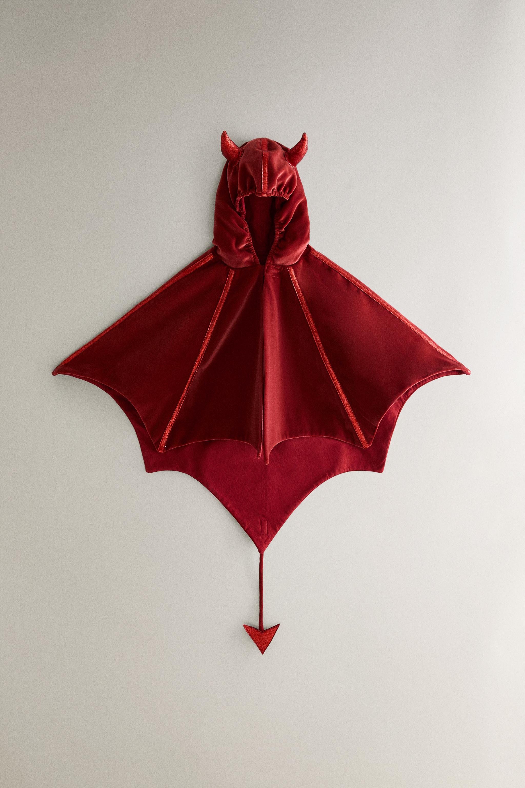 CHILDREN'S HALLOWEEN DEVIL CAPE COSTUME - Red | ZARA United States
