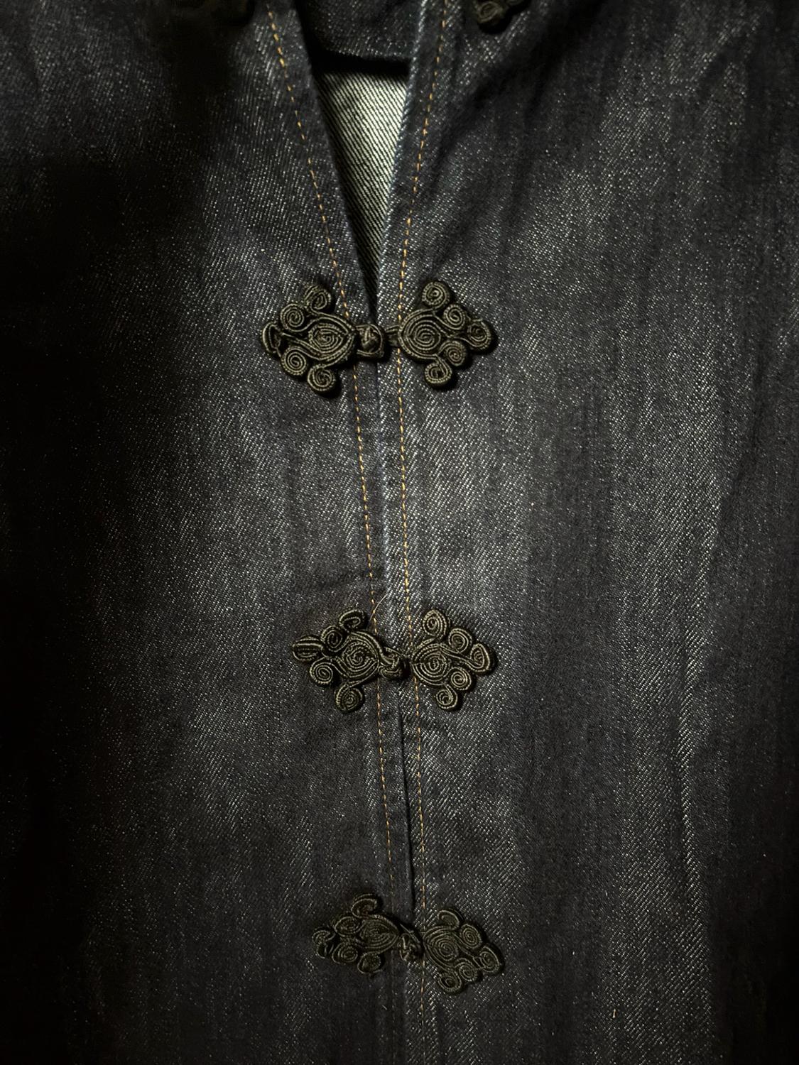 ZW COLLECTION DENIM JACKET WITH FIREMAN CLASPS - Image 3