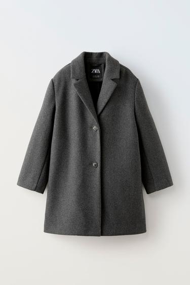 CLOTH COAT - Mid-grey by Zara
