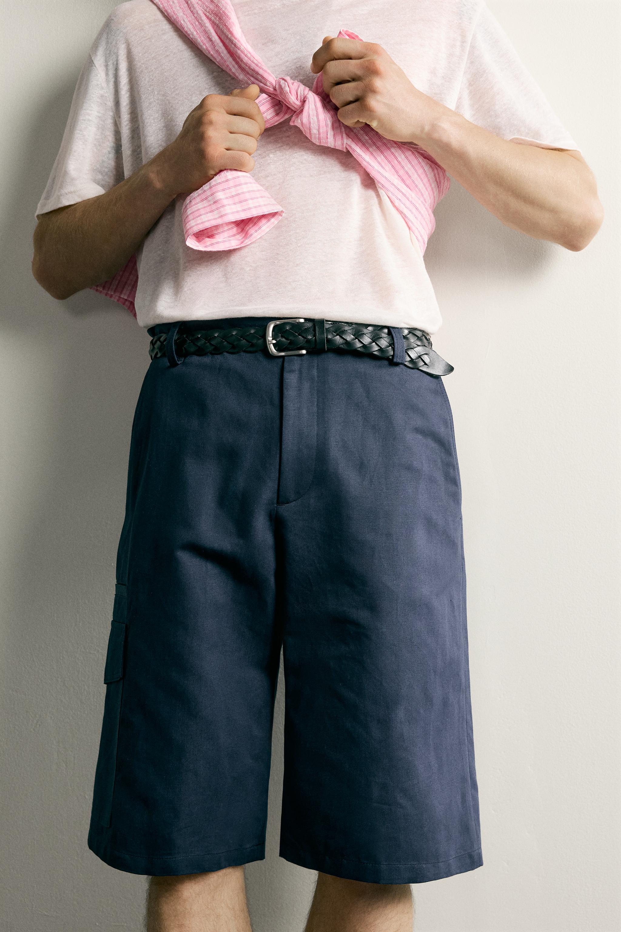 BERMUDA CARGO RELAXED FIT COTON - LIN