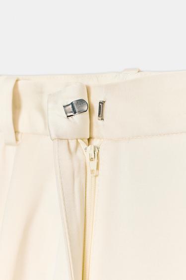 STRAIGHT TROUSERS WITH DARTS - Oyster-white by Zara - Image 7