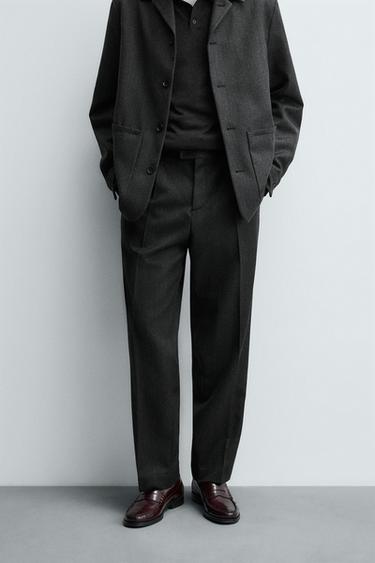 YUNGLI TEKSTURALI SHIM - Antratsit kulrang Zara tomonidan