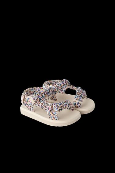 ANIMAL PRINT SANDALS - Pink by Zara