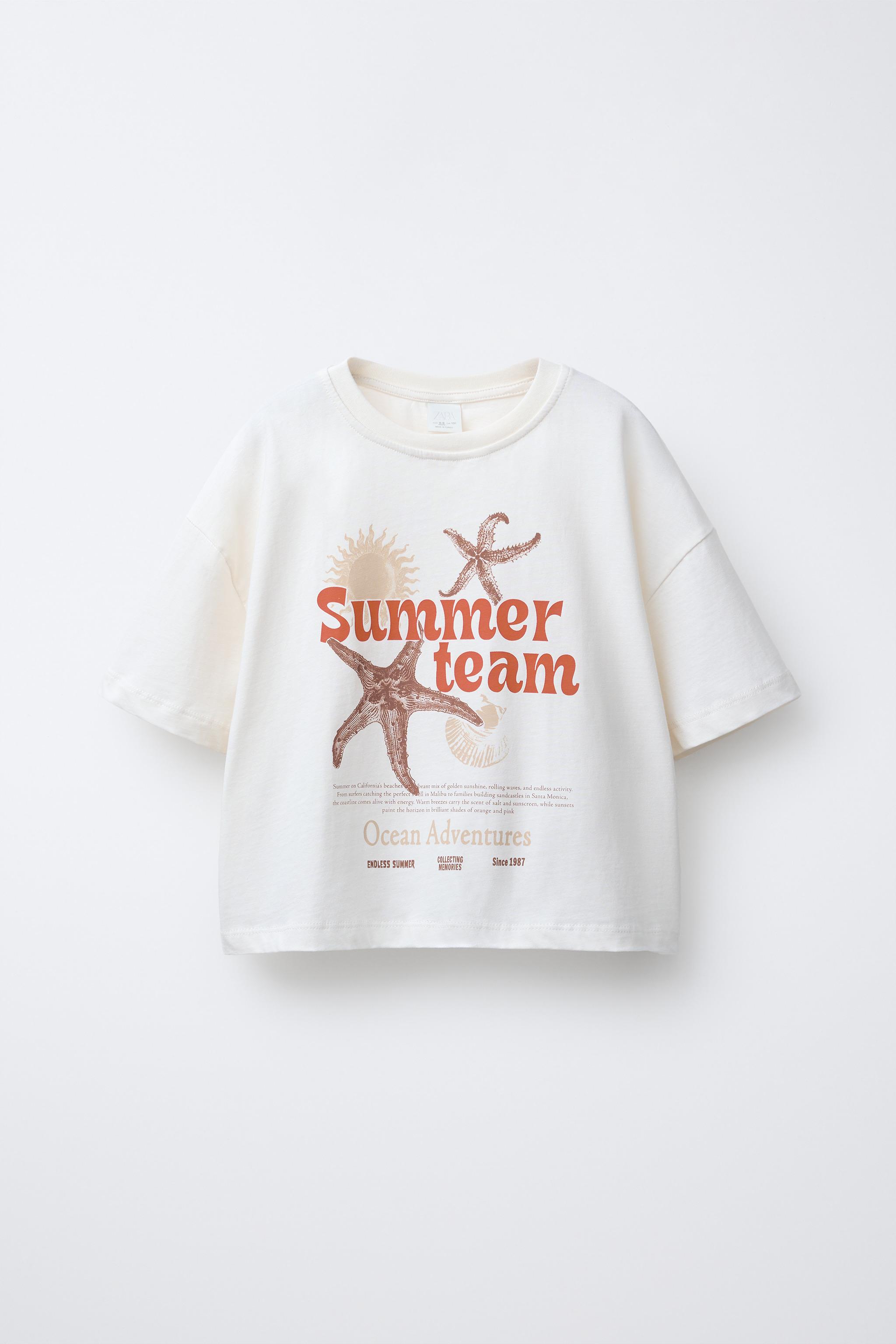 CAMISETA ESTAMPADA ESTRELA - Cru | ZARA Brasil