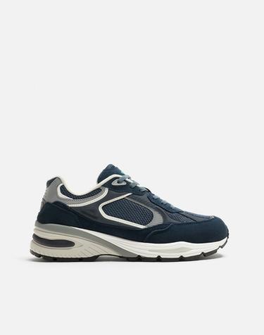 Zara RETRO STYLE SNEAKERS - Dark Blue