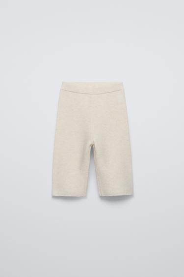 PANTALÓN PUNTO ESTRUCTURA - Beige claro de Zara
