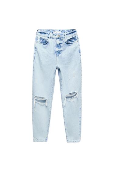 Z1975 RIPPED MOM JEANS
