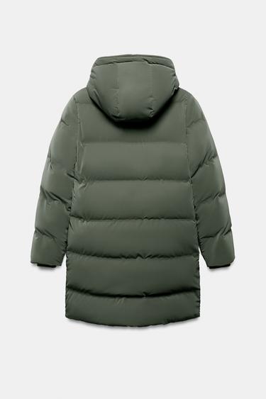 SEMI-LONG RUBBERISED WINDPROOF ANORAK - Khaki by Zara - Image 6