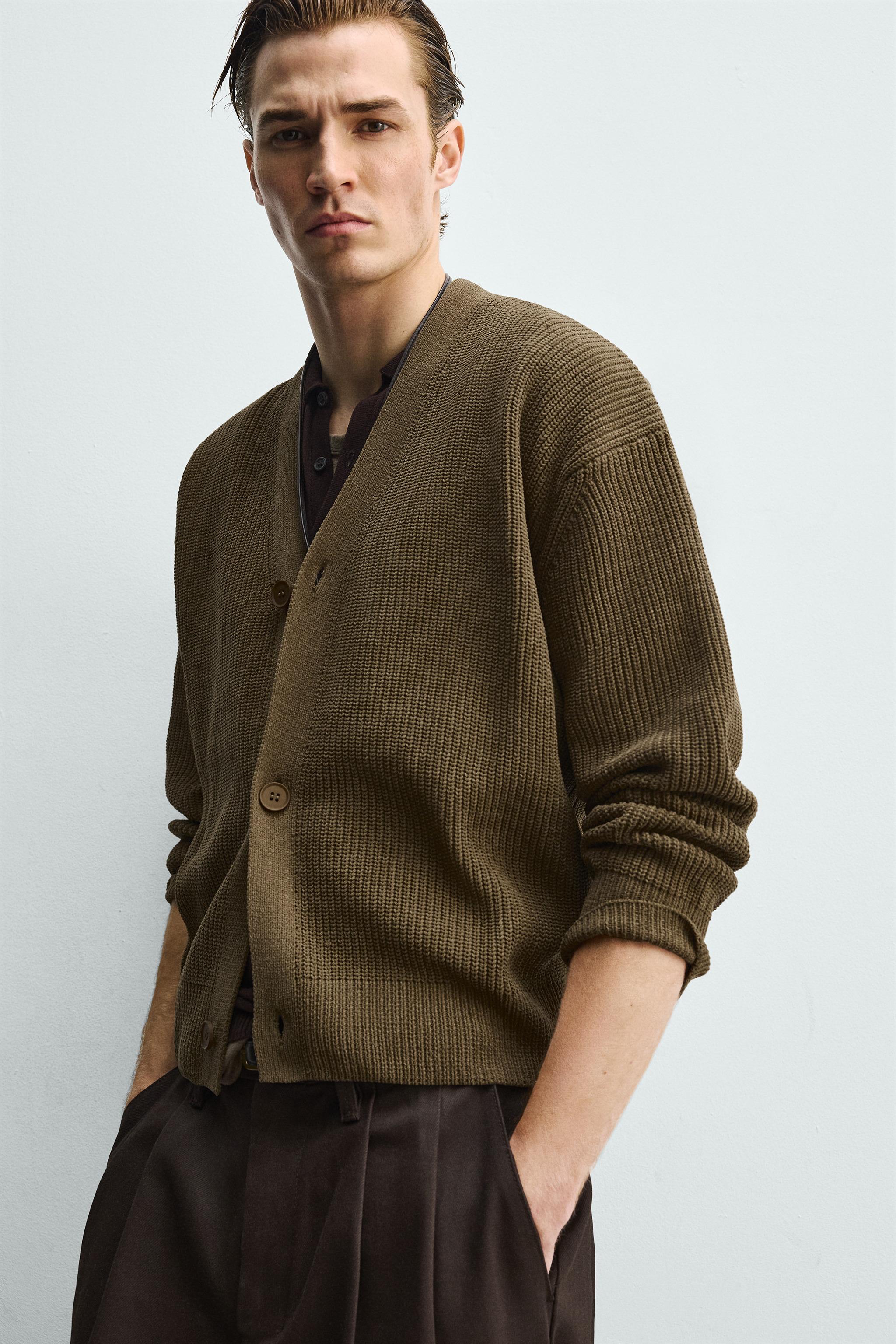 CARDIGAN RELAXED FIT STRUCTURÉ