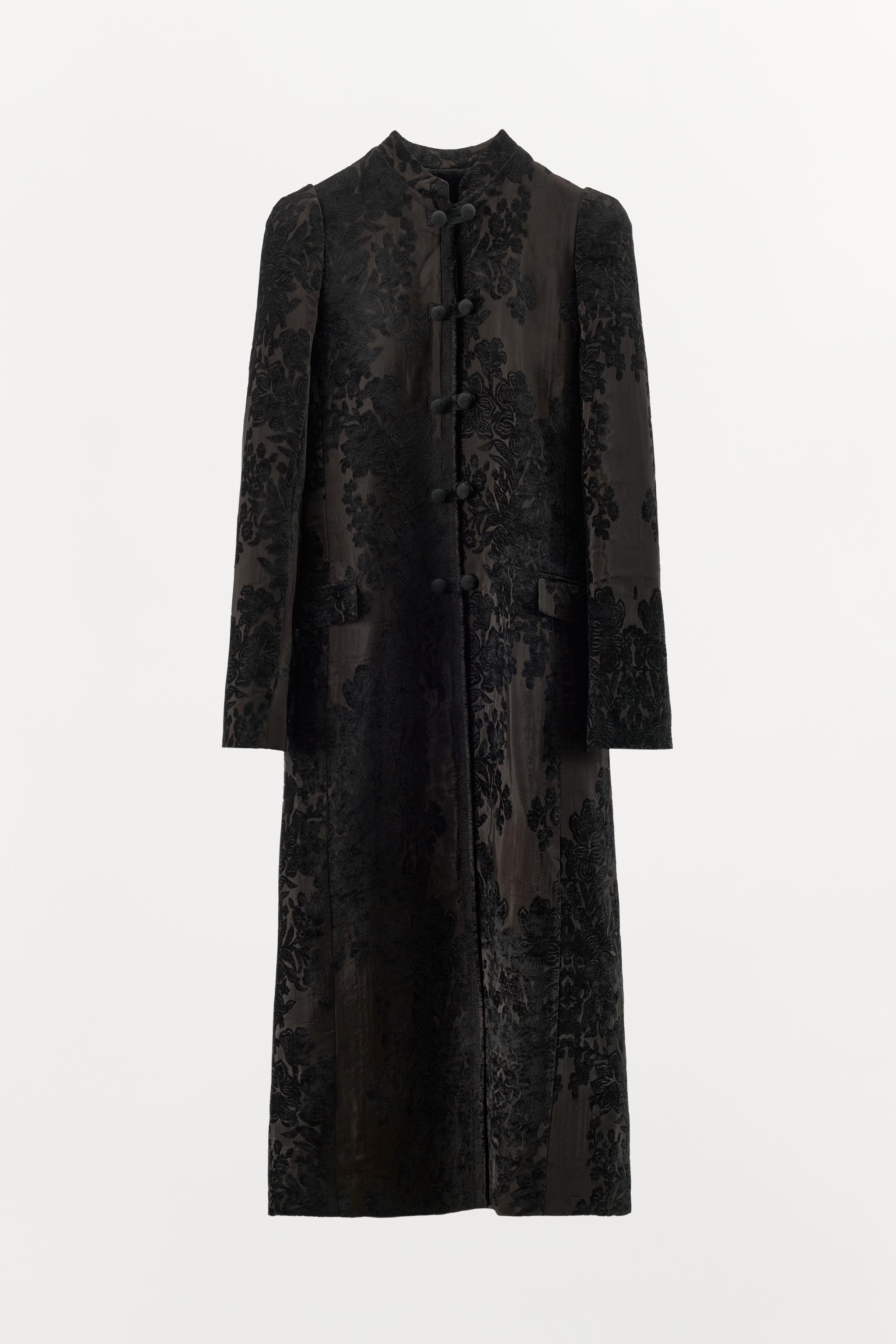 ZW COLLECTION LIMITED EDITION VELVET JACQUARD COAT