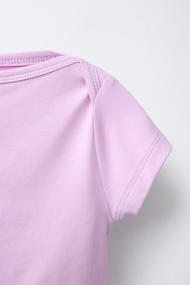 TOP CROPPED UNI ÉLASTIQUE - Mauve de Zara - Image 2