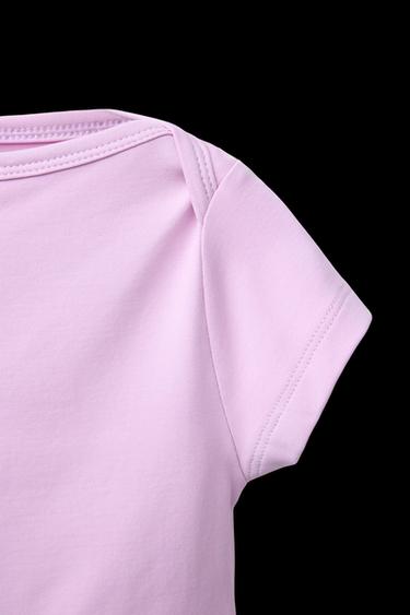 PLAIN STRETCHY CROP TOP - Mauve by Zara