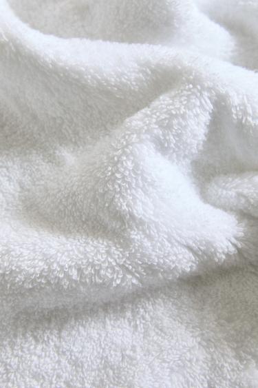 TOALLA BAÑO FESTÓN BORDADO - Gris antracita de Zara