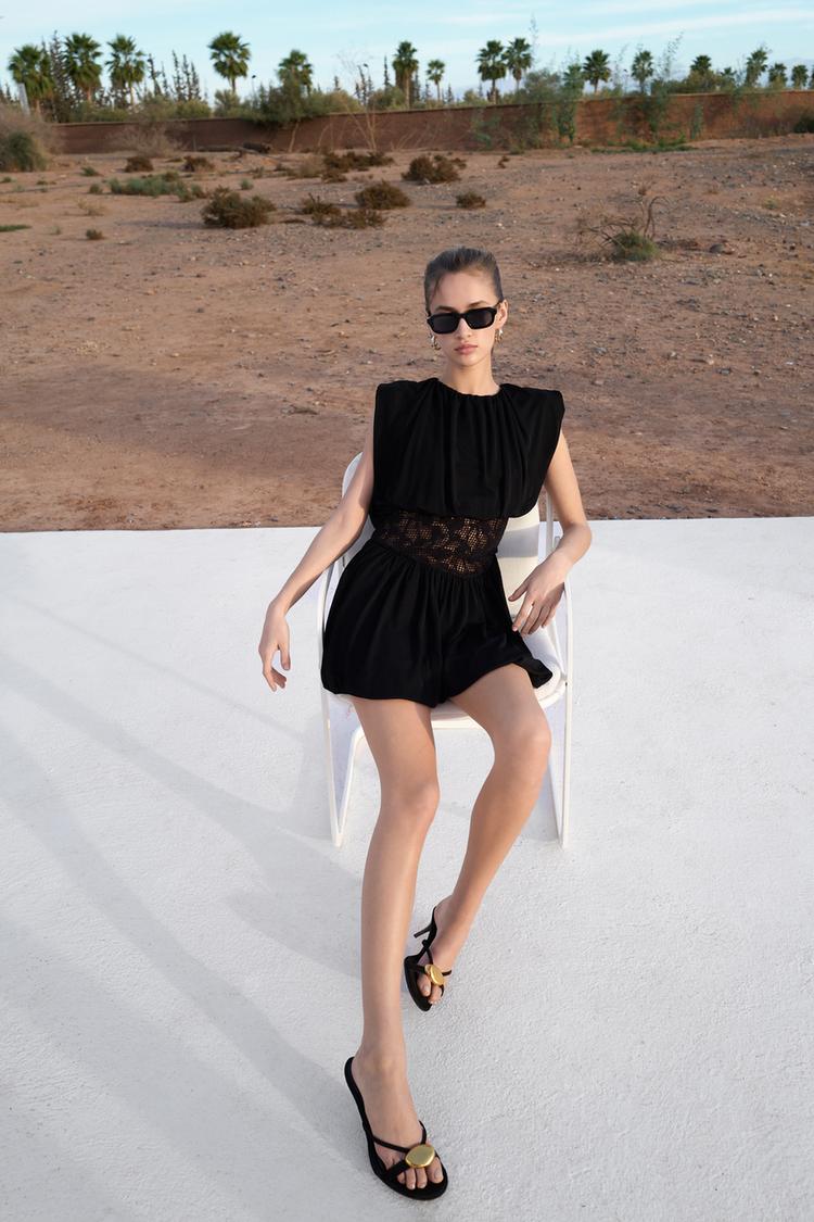 Uncinetto Maglia Fiori Zara Vestito Crochet Zara VESTITO COMBINATO